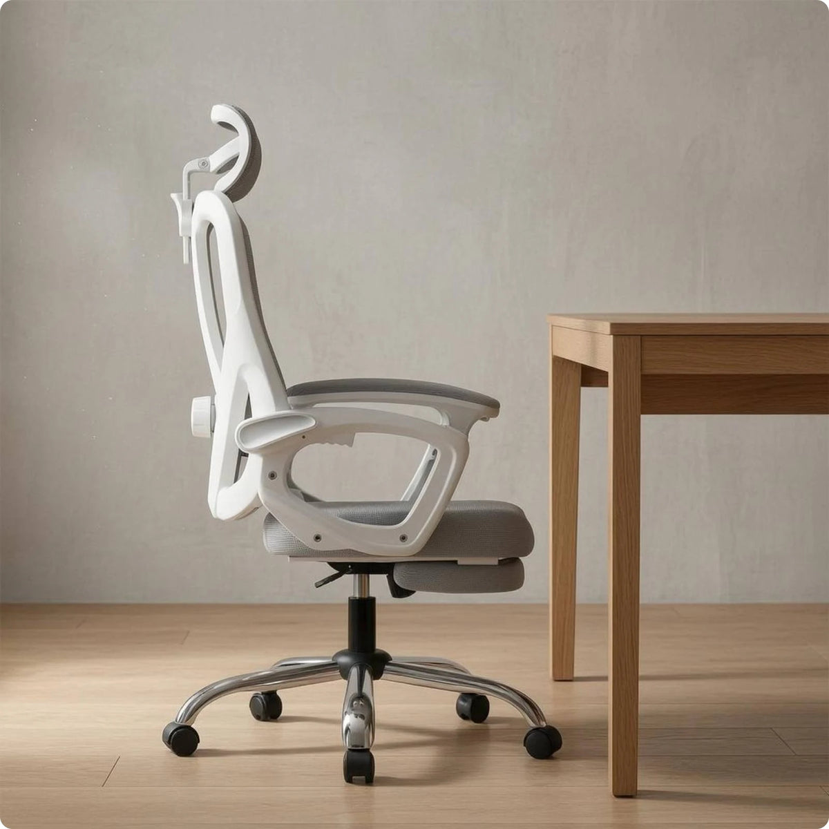 Ergonomická polohovací židle s čalouněným sedákem