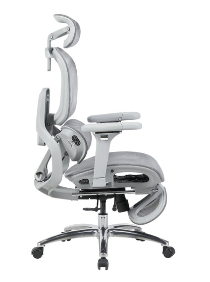 Ergonomická židle s masáží, chlazením a podnožkou