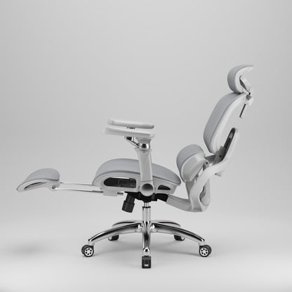Ergonomická židle s masáží, chlazením a podnožkou