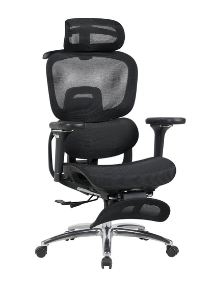 Ergonomická židle s masáží, chlazením a podnožkou