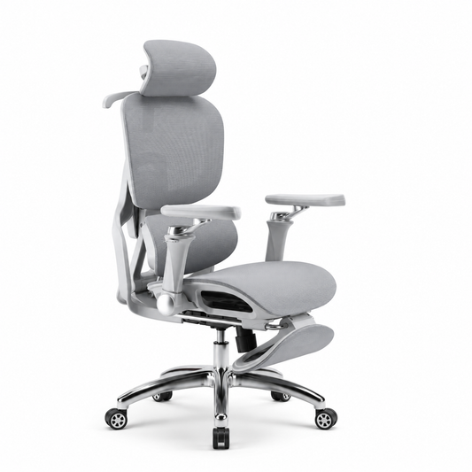 Ergonomická židle s masáží, chlazením a podnožkou