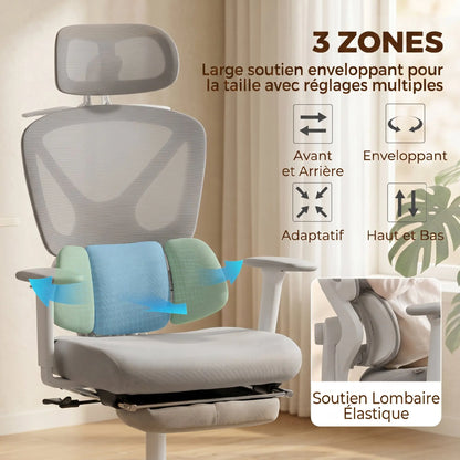 Ergonomická židle s dynamickou bederní oporou