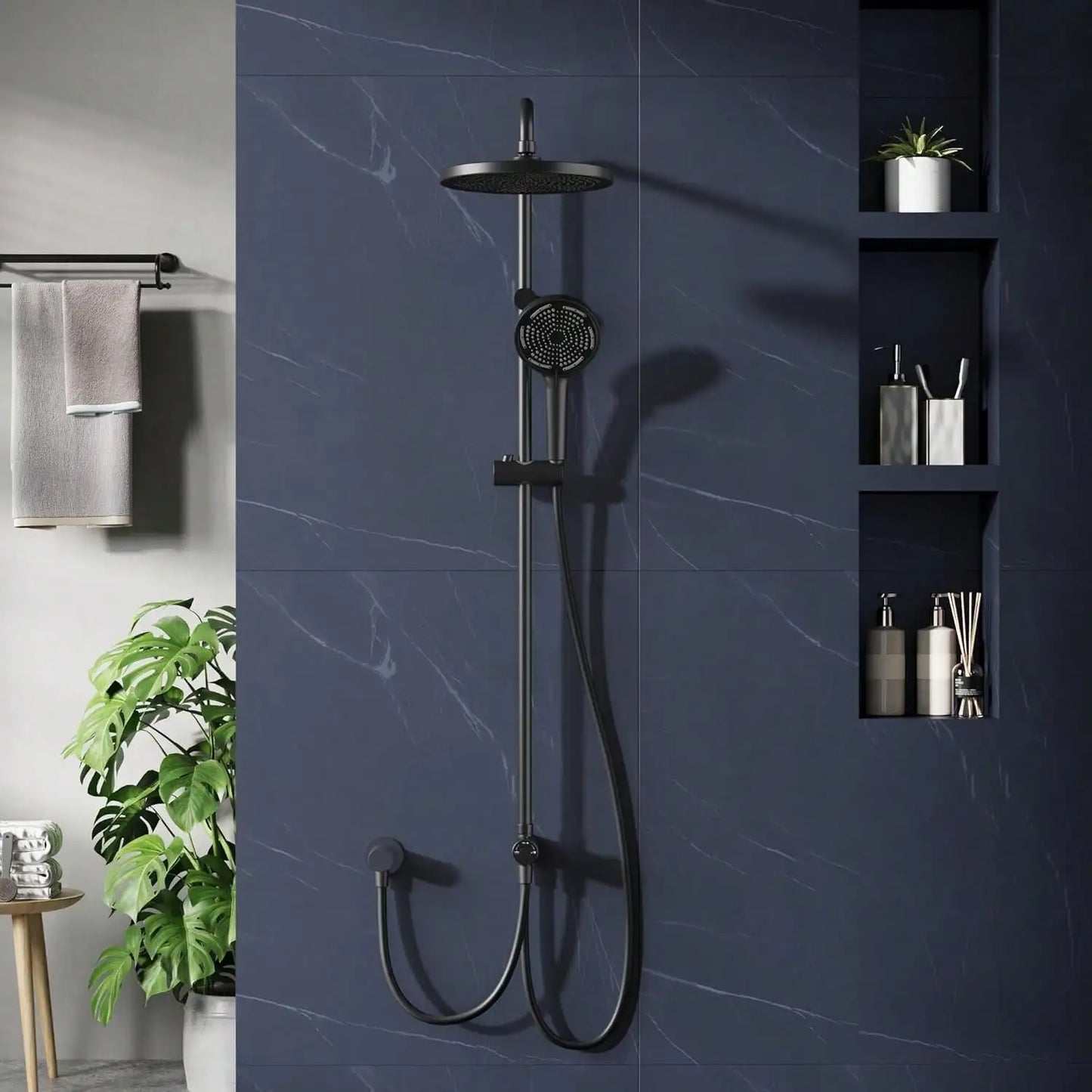 Rain Shower Kit shower system with shower head shower set stainless steel shower column overhead shower set head shower round