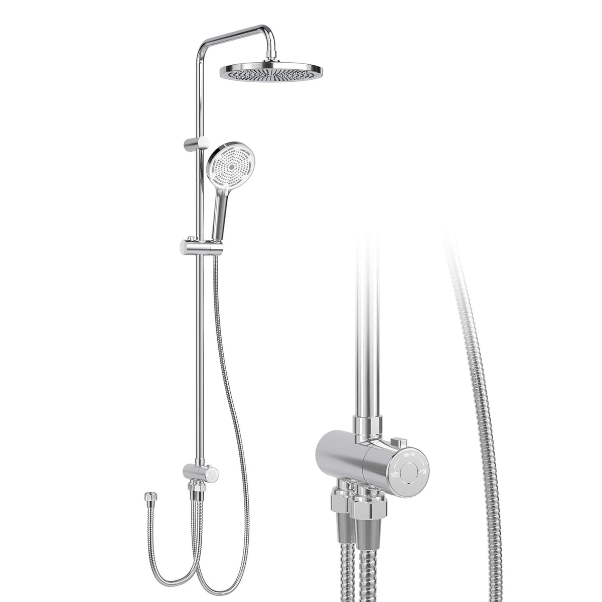 Rain Shower Kit shower system with shower head shower set stainless steel shower column overhead shower set head shower round