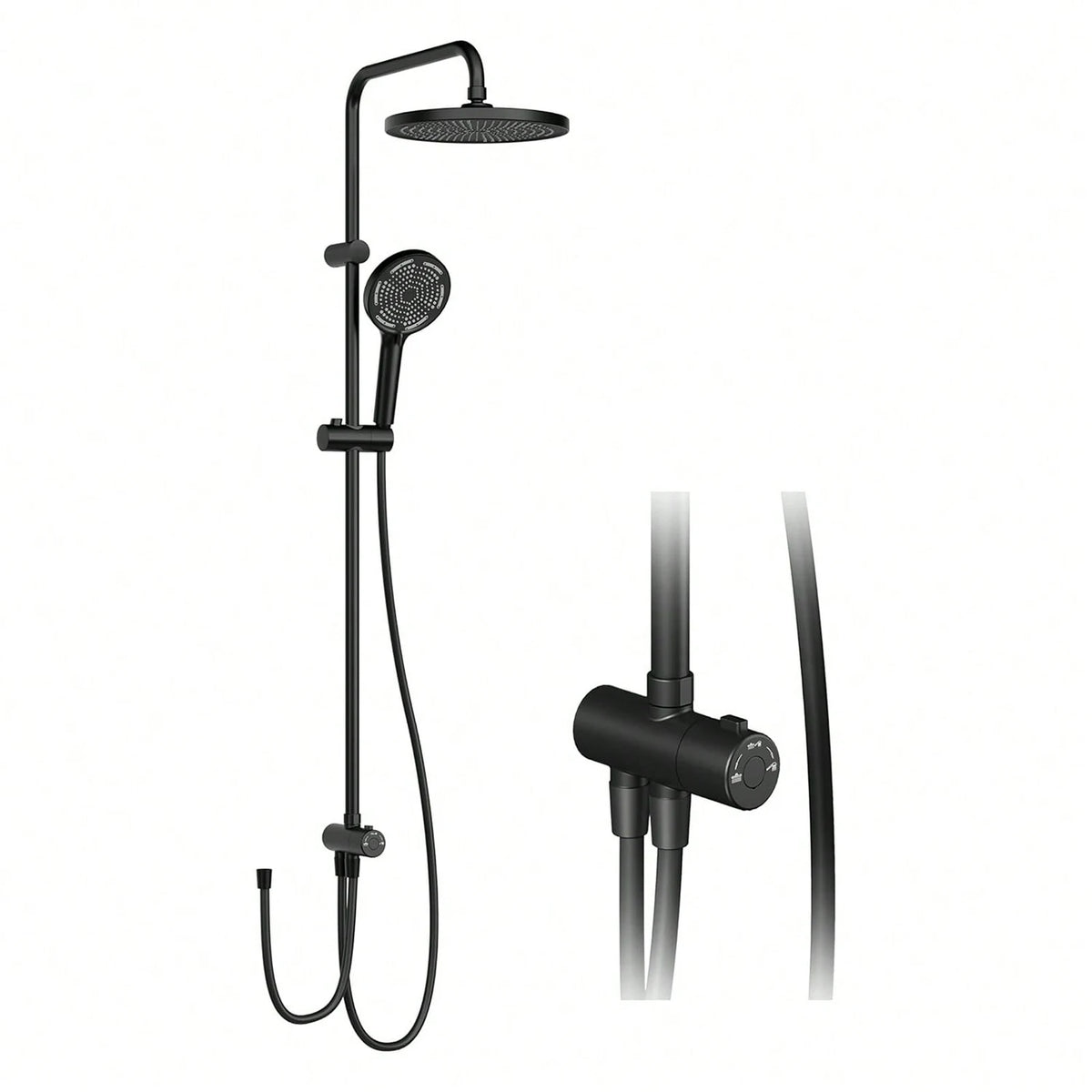 Rain Shower Kit shower system with shower head shower set stainless steel shower column overhead shower set head shower round