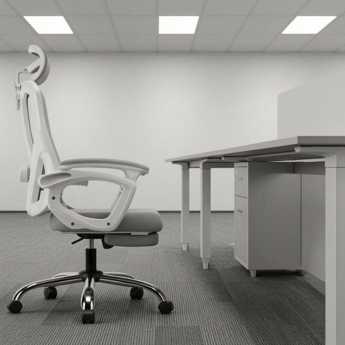 Ergonomická polohovací židle s čalouněným sedákem