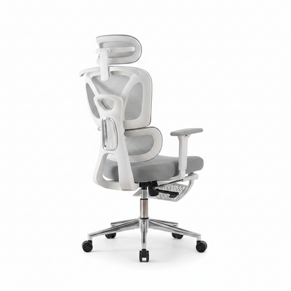 Ergonomická židle s podnožkou a 3D područkami