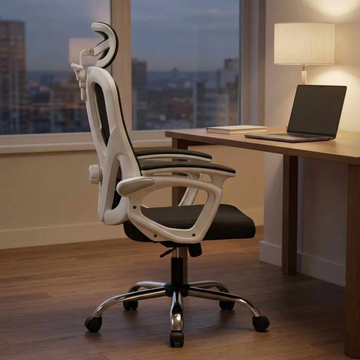 Ergonomická polohovací židle s čalouněným sedákem