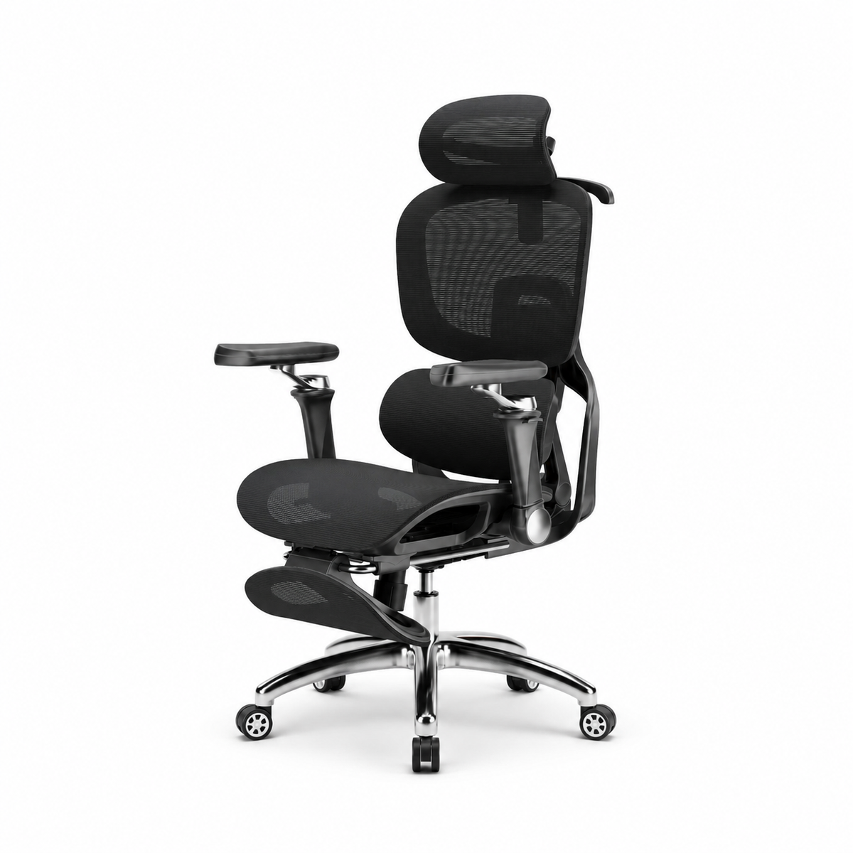 Ergonomická židle s masáží, chlazením a podnožkou