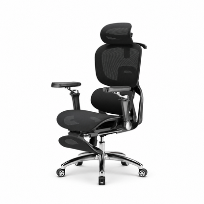 Ergonomická židle s masáží, chlazením a podnožkou